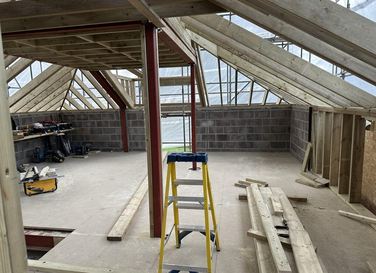 Steel roof framing